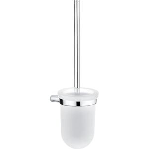 NIMCO Bormo - Cepillo de váter de pared - Cristal mate y cromo NIMCO Bormo - Cepillo de váter de pared - Cristal mate y cromo