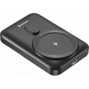 Swissten Powerbank 10000mAh USB C 20W MagSafe Stand Schwarz Swissten Powerbank 10000mAh USB C 20W MagSafe Stand Schwarz