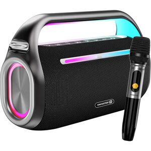 Haut-parleur Bluetooth Swissten Harmony 80W - Portable, TWS, Microphone - Publicité Haut-parleur Bluetooth Swissten Harmony 80W - Portable, TWS, Microphone - Publicité