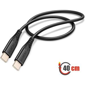 Swissten Měkký silikonový USB-C kabel - 0,4m - Data a Rychlé Nabíjení Swissten Měkký silikonový USB-C kabel - 0,4m - Data a Rychlé Nabíjení