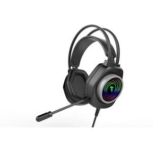 Casque de jeu filaire Swissten Gunner 3,5mm - Éclairage RGB, câble 2,1 m - Publicité Casque de jeu filaire Swissten Gunner 3,5mm - Éclairage RGB, câble 2,1 m - Publicité