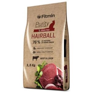 Nourriture pour chats Fitmin Purity Hairball - 1,5kg - Adulte - Publicité Nourriture pour chats Fitmin Purity Hairball - 1,5kg - Adulte - Publicité
