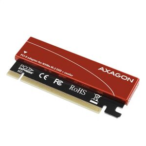 Adaptér Axagon PCEM2-S PCIe 3.0 x16 - M.2 NVMe SSD - Pasivní chladič Adaptér Axagon PCEM2-S PCIe 3.0 x16 - M.2 NVMe SSD - Pasivní chladič