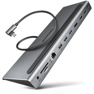 Axagon HMC-4KX3 Station d'accueil pour ordinateur portable - Triple écran 4K Axagon HMC-4KX3 Station d'accueil pour ordinateur portable - Triple écran 4K