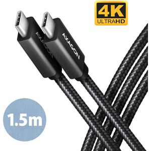 Axagon USB-C Kabel 1,5m - 20Gbps, 4K, 100W - USB 3.2 Gen 2x2 Axagon USB-C Kabel 1,5m - 20Gbps, 4K, 100W - USB 3.2 Gen 2x2