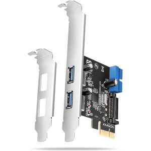 Rozšiřující karta USB PCIe Axagon PCEU-232RS - Černá - PCIe 2.0, 4 USB 3.0, SATA napájení Rozšiřující karta USB PCIe Axagon PCEU-232RS - Černá - PCIe 2.0, 4 USB 3.0, SATA napájení