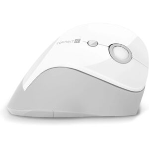 Bílá ergonomická vertikální myš Connect IT - Příslušenství k počítači Bílá ergonomická vertikální myš Connect IT - Příslušenství k počítači