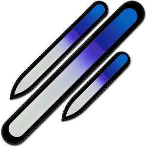 Mont Bleu - Czech Handmade Rainbow Crystal Nail Files - Set of 3 Mont Bleu - Czech Handmade Rainbow Crystal Nail Files - Set of 3