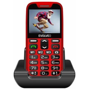 Evolveo EasyPhone XR - Telefon mobil pentru vârstnici cu suport de încărcare, Roșu Evolveo EasyPhone XR - Telefon mobil pentru vârstnici cu suport de încărcare, Roșu