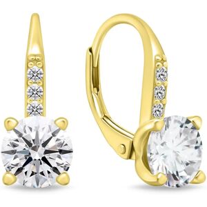 Brilio Silver Cercei din Argint Placate cu Aur și Zirconii - Cercei Brilio Silver Cercei din Argint Placate cu Aur și Zirconii - Cercei