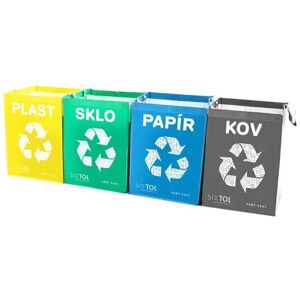 Sixtol Sacs à déchets - Set de 4 couleurs - 36L chacun - Publicité Sixtol Sacs à déchets - Set de 4 couleurs - 36L chacun - Publicité