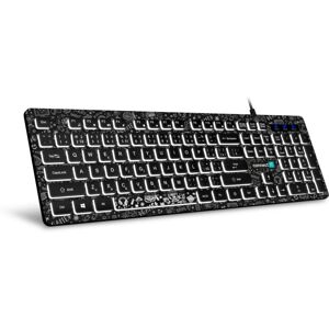 Connect IT CKB-3510-DD Clavier à Profil Bas - USB Noir Bureau - Publicité Connect IT CKB-3510-DD Clavier à Profil Bas - USB Noir Bureau - Publicité