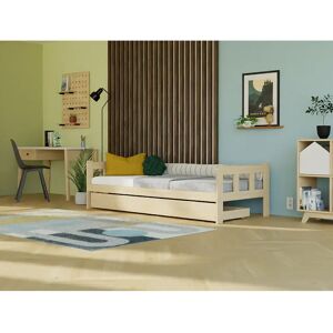 Benlemi Pat Simplu din Lemn 2 în 1 cu Sertar de Depozitare Benlemi Pat Simplu din Lemn 2 în 1 cu Sertar de Depozitare