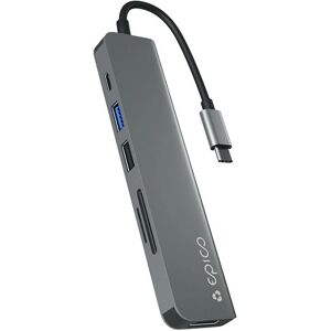 Epico Space Grey 6-en-1 Hub USB-C - Station d'accueil - Publicité Epico Space Grey 6-en-1 Hub USB-C - Station d'accueil - Publicité