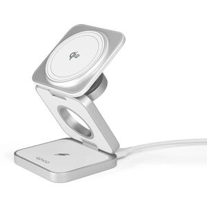 Epico UltraBase Qi2 Fold Alu Mag+ 3-i-1 Trådløs Oplader - MagSafe Kompatibel Epico UltraBase Qi2 Fold Alu Mag+ 3-i-1 Trådløs Oplader - MagSafe Kompatibel