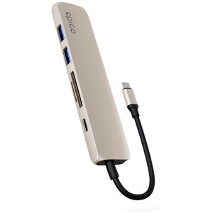 Epico 6-i-1 Aluminium Hub 8K - Starlight - USB Hub Epico 6-i-1 Aluminium Hub 8K - Starlight - USB Hub