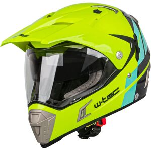 W-TEC - Dualsport - Fluo Sárga-Kék - Motorkerékpár sisak W-TEC - Dualsport - Fluo Sárga-Kék - Motorkerékpár sisak