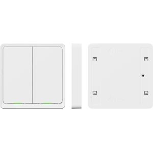 Interrupteur Double à Batterie Tesla - Sans Fil Blanc - Interrupteur Intelligent - Publicité Interrupteur Double à Batterie Tesla - Sans Fil Blanc - Interrupteur Intelligent - Publicité