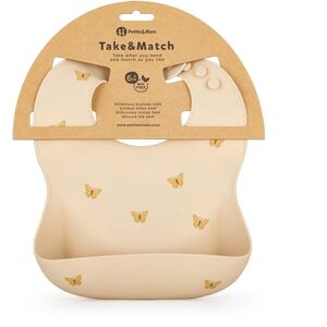 Bavoir en Silicone PETITE&MARS Sand Papillon - Publicité Bavoir en Silicone PETITE&MARS Sand Papillon - Publicité