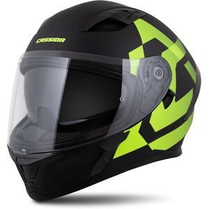 Cassida Orbit Grind Integralhelm - Matt fekete - Fluoreszkáló sárga - Motorkerékpár sisak Cassida Orbit Grind Integralhelm - Matt fekete - Fluoreszkáló sárga - Motorkerékpár sisak