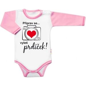 Baby Nellys - PrintLongSleeve - Žena? Dívka - Velikost 80 - Body Baby Nellys - PrintLongSleeve - Žena? Dívka - Velikost 80 - Body