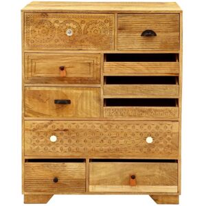 LAKSHMI Manu 90x115x45 Massiv Mango Holz Kommode - Chest of Drawers LAKSHMI Manu 90x115x45 Massiv Mango Holz Kommode - Chest of Drawers