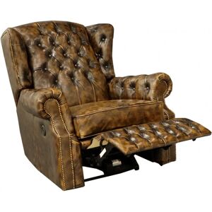 LAKSHMI Elektrischer Chesterfield Relaxsessel - Echtes Leder LAKSHMI Elektrischer Chesterfield Relaxsessel - Echtes Leder