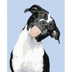 ZUTY Kit de Pintura Perro Blanco y Negro - Tipo de Pintura ZUTY Kit de Pintura Perro Blanco y Negro - Tipo de Pintura