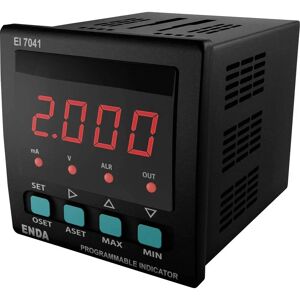 Enda EI7041-230-2R-12 Digitales Einbaumessgerät - 72x72 mm, LED-Anzeige, Universal-Eingang Enda EI7041-230-2R-12 Digitales Einbaumessgerät - 72x72 mm, LED-Anzeige, Universal-Eingang