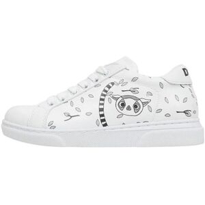 DOGO Witte Vegan Lederen Kids Sneakers - Lemur Design 28 DOGO Witte Vegan Lederen Kids Sneakers - Lemur Design 28