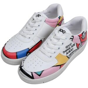 DOGO Vita veganska lädersneakers - Konst i harmoni - Sneakers DOGO Vita veganska lädersneakers - Konst i harmoni - Sneakers