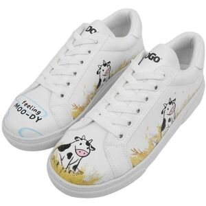 DOGO Vita Veganska Läder Sneakers - Feeling Moody - Sneakers DOGO Vita Veganska Läder Sneakers - Feeling Moody - Sneakers