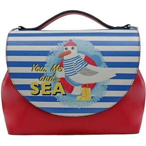 DOGO You, Me and the Sea Vegane Handtasche - 24cm x 12cm - Rot DOGO You, Me and the Sea Vegane Handtasche - 24cm x 12cm - Rot