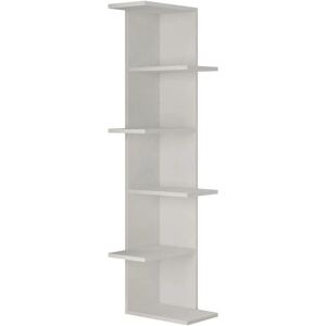 Kalune Design Hvid hjørneskab 6 hylder - 37x24x141 cm Kalune Design Hvid hjørneskab 6 hylder - 37x24x141 cm
