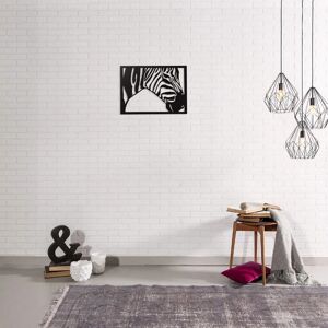 Homemania Steel Zebra Wall Decoration - Wall Art - Black Homemania Steel Zebra Wall Decoration - Wall Art - Black