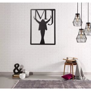 Homemania Michael Wall Decoration - Steel Black 31x0.15x46 cm Homemania Michael Wall Decoration - Steel Black 31x0.15x46 cm