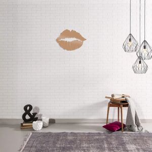 Homemania Kiss Copper Wall Art - Steel 48cm - Living & Bedroom Decor Homemania Kiss Copper Wall Art - Steel 48cm - Living & Bedroom Decor