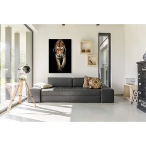 HOMEMANIA Arte de Pared Tigre - Multicolor, 60x120cm, Italia HOMEMANIA Arte de Pared Tigre - Multicolor, 60x120cm, Italia