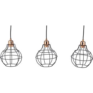 Lámpara colgante Homemania Cobre y Negro - Iluminación para hogar y oficina Lámpara colgante Homemania Cobre y Negro - Iluminación para hogar y oficina