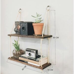 Hanah Home Væghylde Aa042 V2 - Væghylde - Rustikt design Hanah Home Væghylde Aa042 V2 - Væghylde - Rustikt design