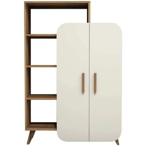 MUEBLES Kailua 186 Nuez + Crema - Bokhylle MUEBLES Kailua 186 Nuez + Crema - Bokhylle