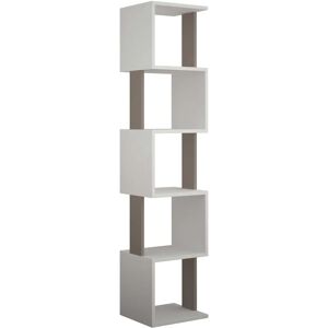 Hanah Home Piri White Suede Bookcase - Bookcase Hanah Home Piri White Suede Bookcase - Bookcase
