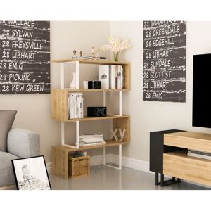Hanah Home Adriana Raft de cărți - Alb - Raft de cărți Hanah Home Adriana Raft de cărți - Alb - Raft de cărți