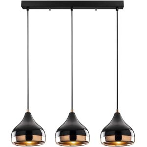 Lustre OZAIA Noir Cuivre Réglable - Suspension - Publicité Lustre OZAIA Noir Cuivre Réglable - Suspension - Publicité