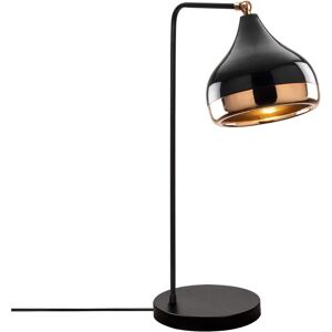 OZAIA - Lampe de bureau noire en métal avec détails en cuivre - 17x52cm - Lampe de table - Publicité OZAIA - Lampe de bureau noire en métal avec détails en cuivre - 17x52cm - Lampe de table - Publicité