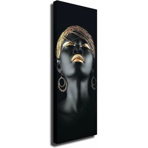 Wallity Arte de Pared en Lienzo Negro - 30x80 cm - Arte de Pared Wallity Arte de Pared en Lienzo Negro - 30x80 cm - Arte de Pared