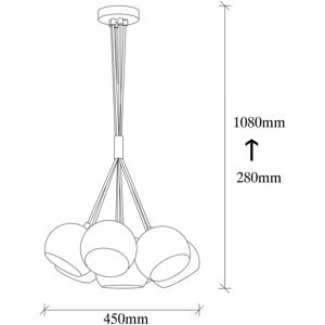 Opviq Sivani Kronleuchter - MR-629 - Türkis und Weiß - Kronleuchter Opviq Sivani Kronleuchter - MR-629 - Türkis und Weiß - Kronleuchter