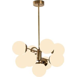 OZAIA Lampe Suspendue Mudoni Blanc et Doré - Moderne Plafonnier OZAIA Lampe Suspendue Mudoni Blanc et Doré - Moderne Plafonnier