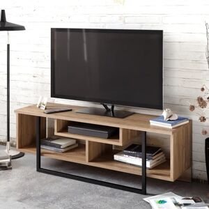 Dulap pentru TV Hannah Home Asal - Nuc, Negru - Dulap TV Dulap pentru TV Hannah Home Asal - Nuc, Negru - Dulap TV
