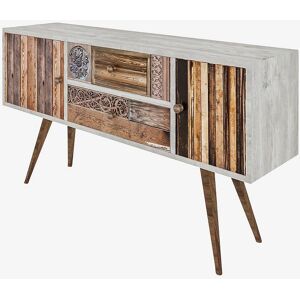Hanah Home Odense suport TV - Rustic, Alb și Nuc - Tip de TV Hanah Home Odense suport TV - Rustic, Alb și Nuc - Tip de TV